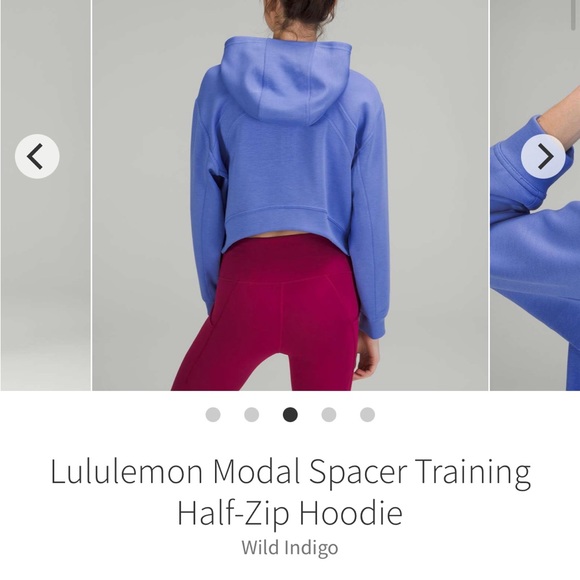 Lululemon Modal Spacer Training Half-Zip Hoodie - Picture 2 of 5